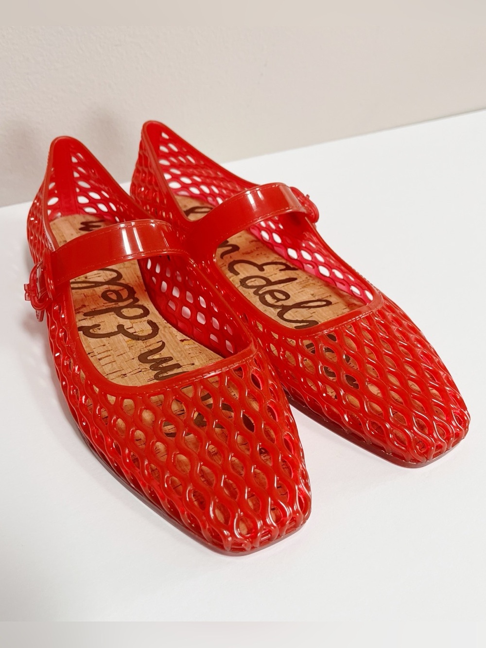 Sam Edelman NWOB Michaela Jelly Mary Jane Flat Shoes Size 10 Retro 90s Y2K - Picture 4 of 14